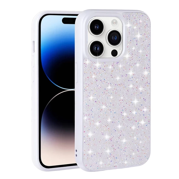 iPhone 14 Pro Uyumlu  Uyumlu KılıfParlak Taşlı Tasarım Pırlanta Kapak ürün görseli 1