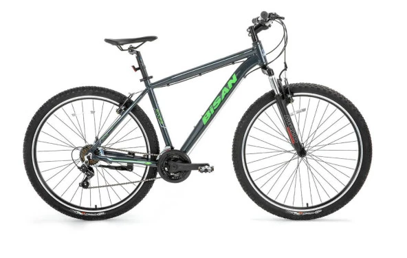 Bisan Atlas 27.5 V Fren 48 Cm Parlak Gri Kırmızı MTB Dağ Bisikleti ürün görseli 1