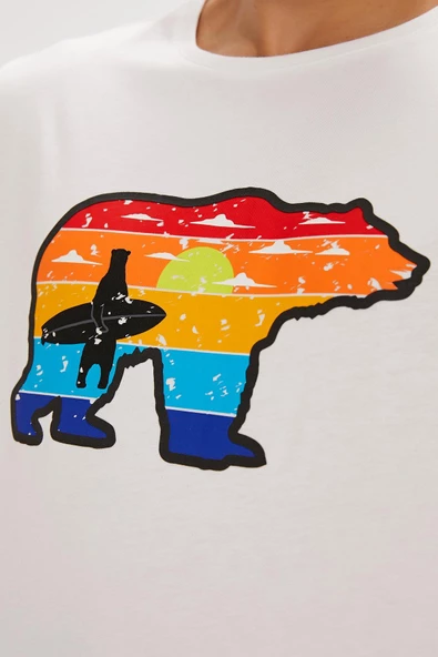 BAD BEAR GLEEN ERKEK TSHİRT - Resim 3