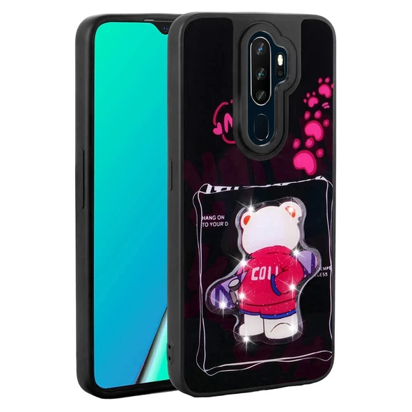 Oppo A5 2020 Uyumlu  Uyumlu KılıfParlayan Kabartmalı İkonik Figürlü Amas Silikon Kapak ürün görseli 1