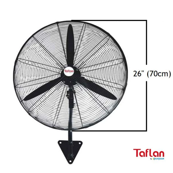 Taflan FW-650 Sanayi Tipi Duvar Vantilatörü 220W ürün görseli 1