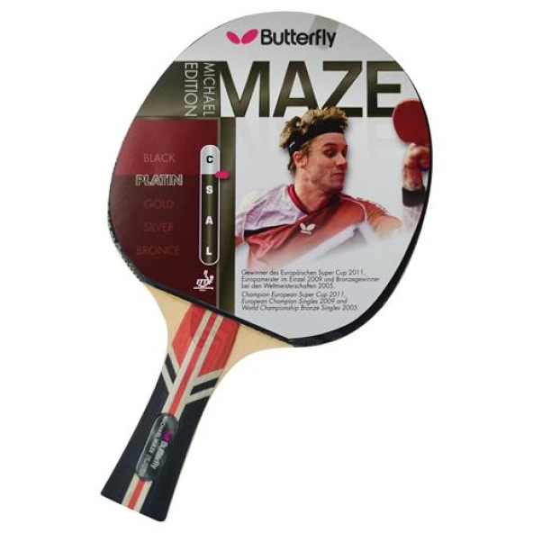 Butterfly Maze Platin ITTF Onaylı Masa Tenisi Raketi - 85064 ürün görseli 1