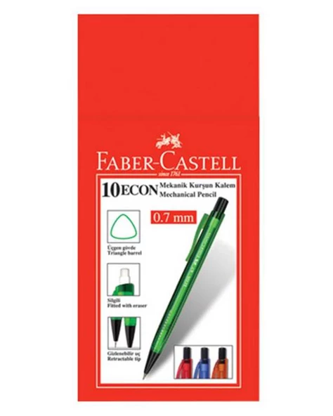 Faber Castell Econ Versatil Kalem 0.7 mm 1343 10 lu Paket ürün görseli 1