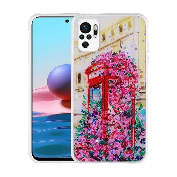Xiaomi Poco M5S Uyumlu  Uyumlu KılıfSimli Desenli Kamera Korumalı Parlak Popy Kapak ürün görseli 1