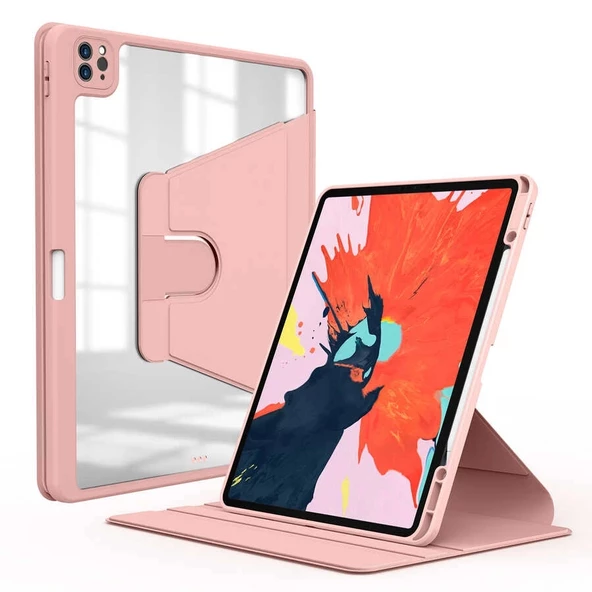 iPad Pro 12.9 2022 M2 Uyumlu  Uyumlu KılıfNayn Dönebilen Standlı  Uyumlu Kılıf ürün görseli 1