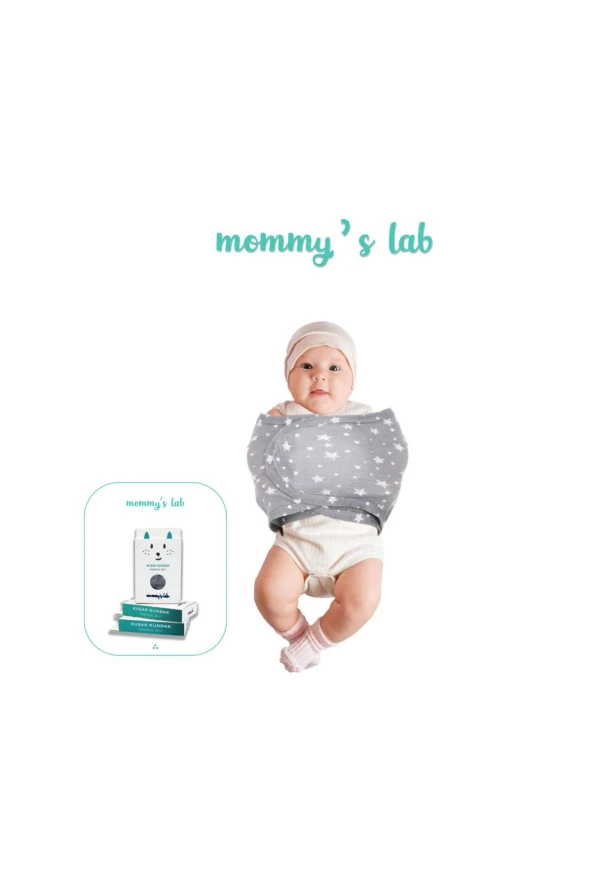 Mommyslab 0-4 Ay Yeni Sezon Desenli Renkli %100 Pamuk Cırtlı Hazır Kuşak Kundak - Kundak Kemer Yarım Kundak ürün görseli 1