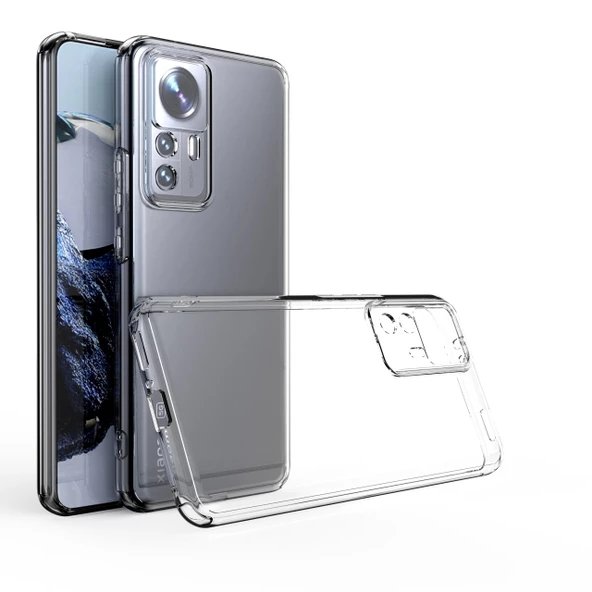 Xiaomi Mi 12T Uyumlu  Uyumlu KılıfKamera Korumalı Süper Silikon Kapak ürün görseli 1