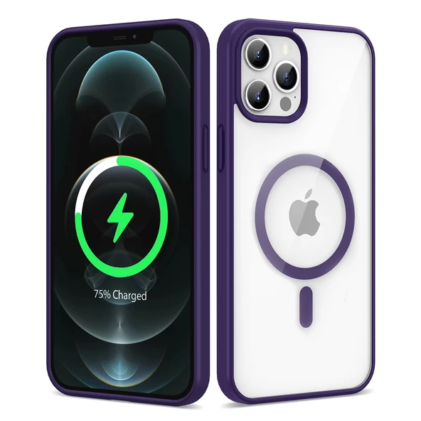 iPhone 12 Pro Max Uyumlu  Uyumlu KılıfMagsafe Wireless Şarj Özellikli Silikon Ege Kapak ürün görseli 1
