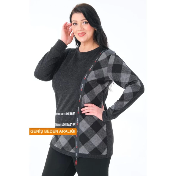 Büyük Beden Sweatshirt - Resim 3