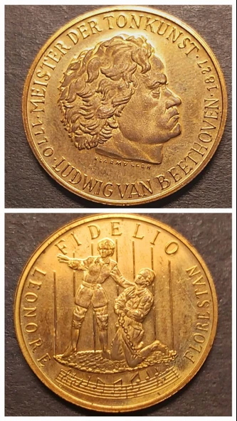 1770 LUDWIG VAN BEETHOVEN 1827 - MEISTER DER TONKUNST - KLARMULLER FIDELLO LEONORE FLORESTAN A900 ürün görseli 1