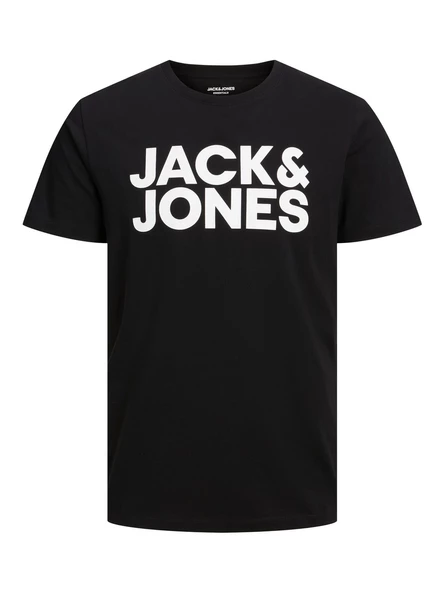 JACK JONES Yazılı Erkek Bisiklet Yaka Tişört 12151955 ürün görseli 1