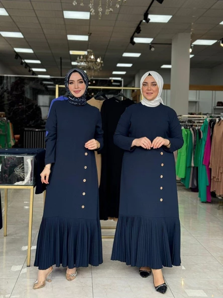 Tuğba Elbise Lacivert ürün görseli 1