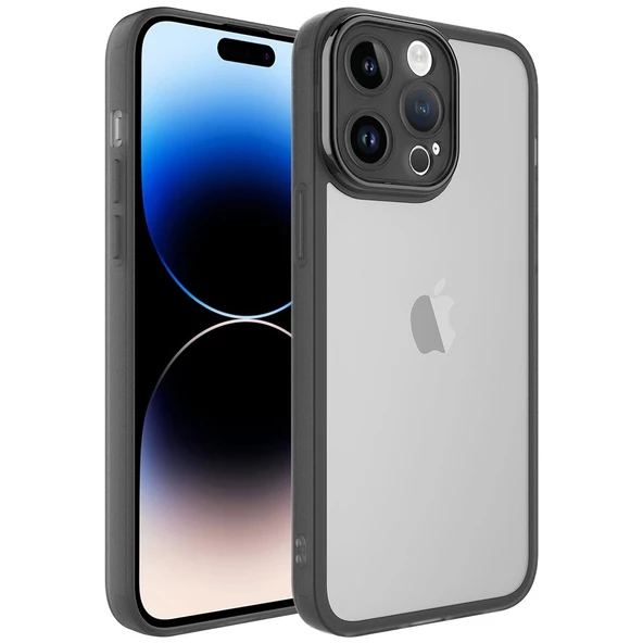 iPhone 14 Pro Max Uyumlu  Uyumlu KılıfKamera Korumalı Transparan Post Kapak ürün görseli 1