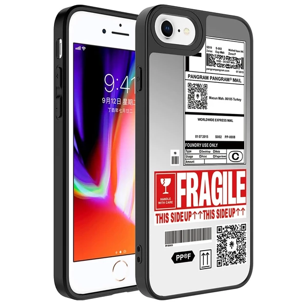 iPhone SE 2022 Uyumlu  Uyumlu KılıfAynalı Desenli Kamera Korumalı Parlak Mirror Kapak ürün görseli 1