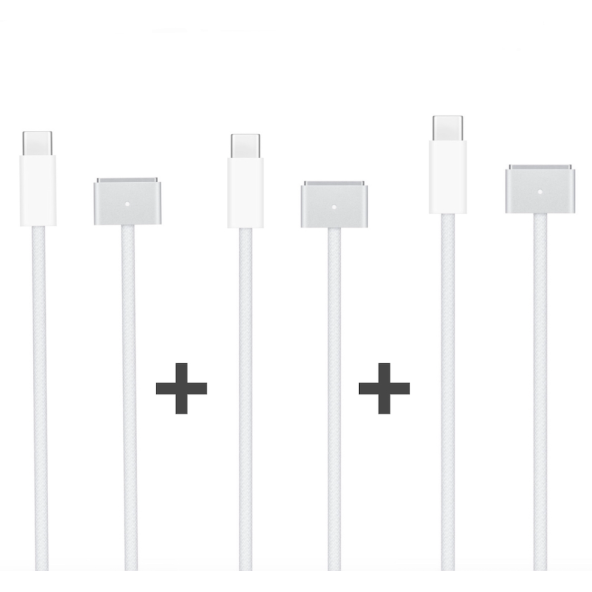 Apple Usb-c to Magsafe 3 kablo 2m Üçlü set - Type-c cihazlar için şarj kablosu ürün görseli 1