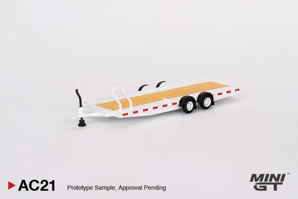 Mini GT Car Hauler Trailer Type C White AC21 ürün görseli 1