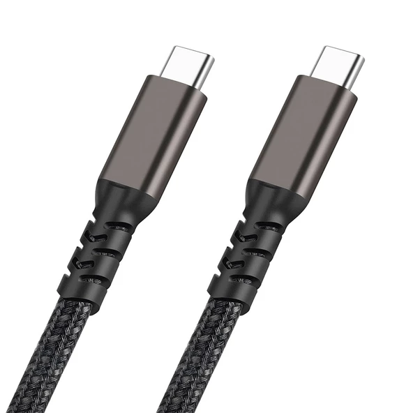 2.Jenerasyon Type-C to Type-C USB3.2 PD Data Kablosu 100W 20Gbps 4K@60Hz 0.2 Metre ürün görseli 1