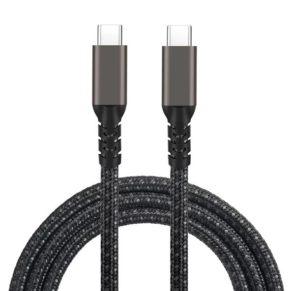 2.Jenerasyon Type-C to Type-C USB3.2 PD Data Kablosu 100W 20Gbps 4K@60Hz 1 Metre ürün görseli 1