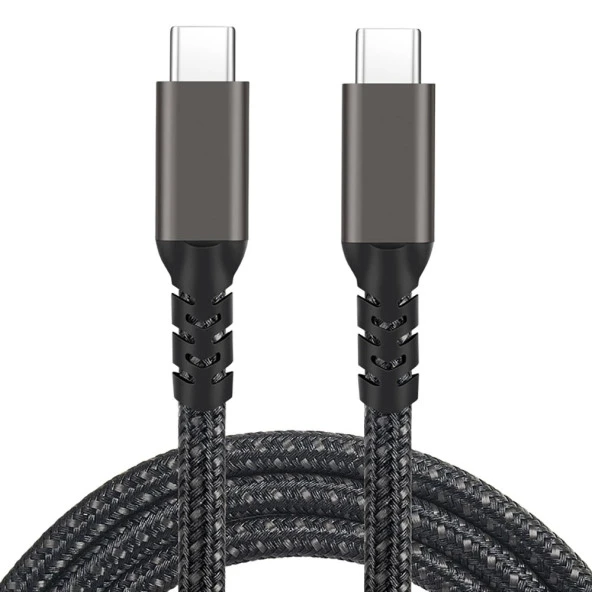 2.Jenerasyon Type-C to Type-C USB3.2 PD Data Kablosu 100W 20Gbps 4K@60Hz 3 Metre ürün görseli 1