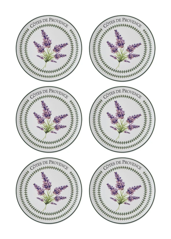 The Mia Provence Pasta Tabağı 6lı Set 19 cm PRC0002 ürün görseli 1