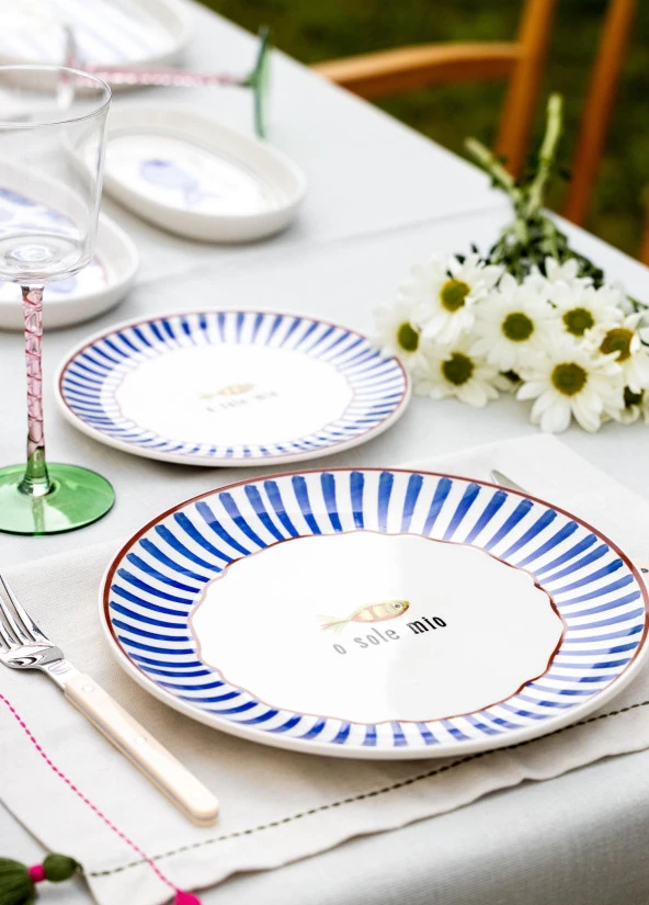 The Mia Fish Servis Tabağı 6lı Set 26 cm - Resim 2