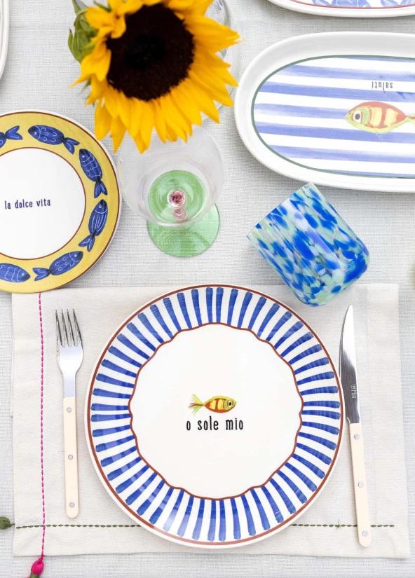 The Mia Fish Servis Tabağı 6lı Set 26 cm - Resim 3