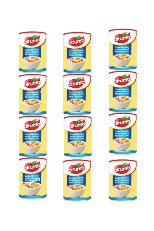 ALTUNSA Custard Powder Vanılya Aromalı "Muhallebı Tozu" 250G X 12 Adet ürün görseli 1
