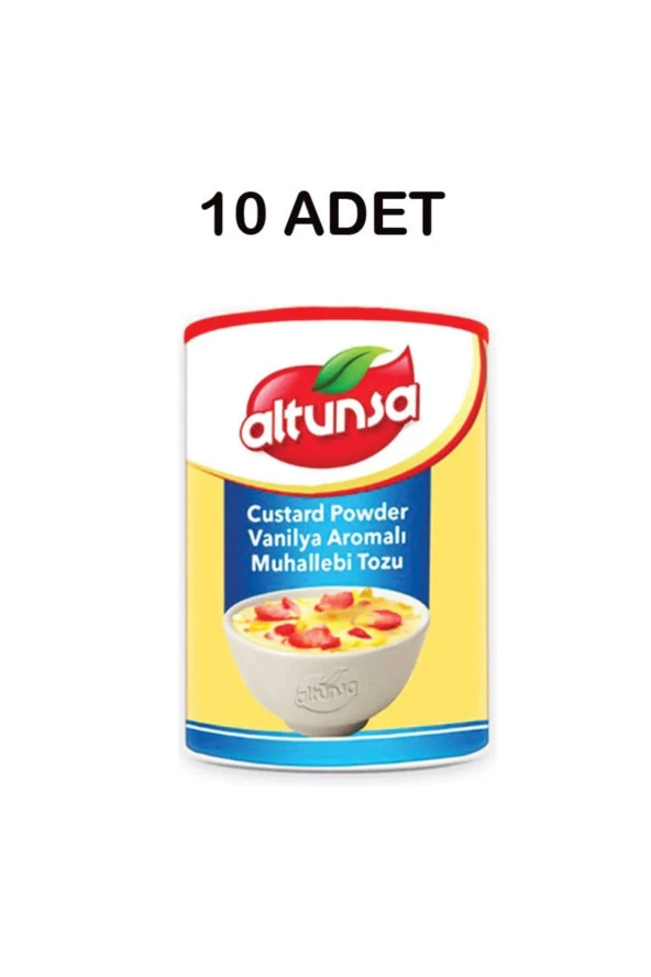 ALTUNSA Custard Powder Vanılya Aromalı "Muhallebı Tozu" 250G X 10 Adet ürün görseli 1
