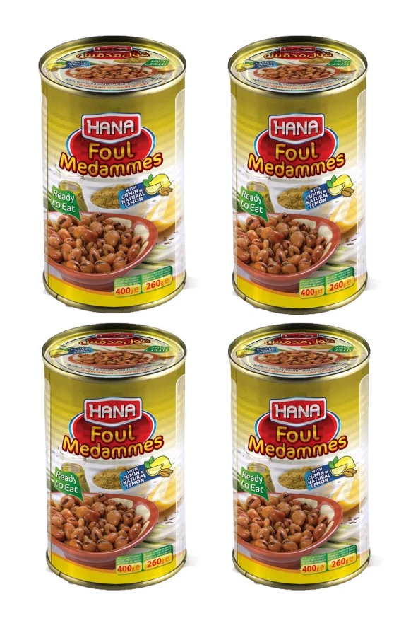 HANA Kimyon Ve Doğal Limonlu Bakla Konservesi 400Gr X4Adet ürün görseli 1