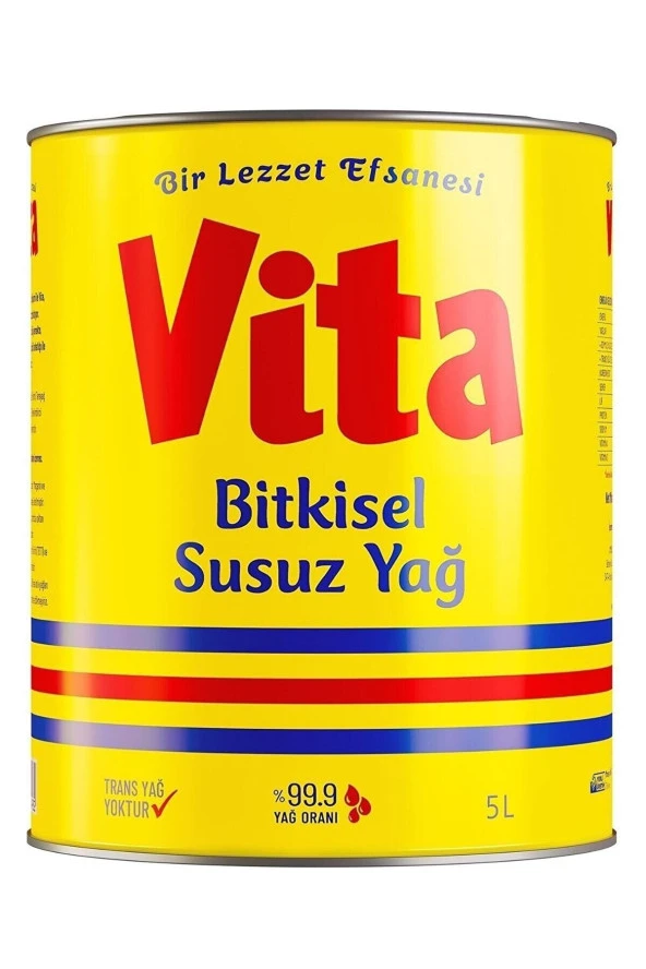 VİTA Susuz Margarin 5 Litre Teneke Kutu ürün görseli 1