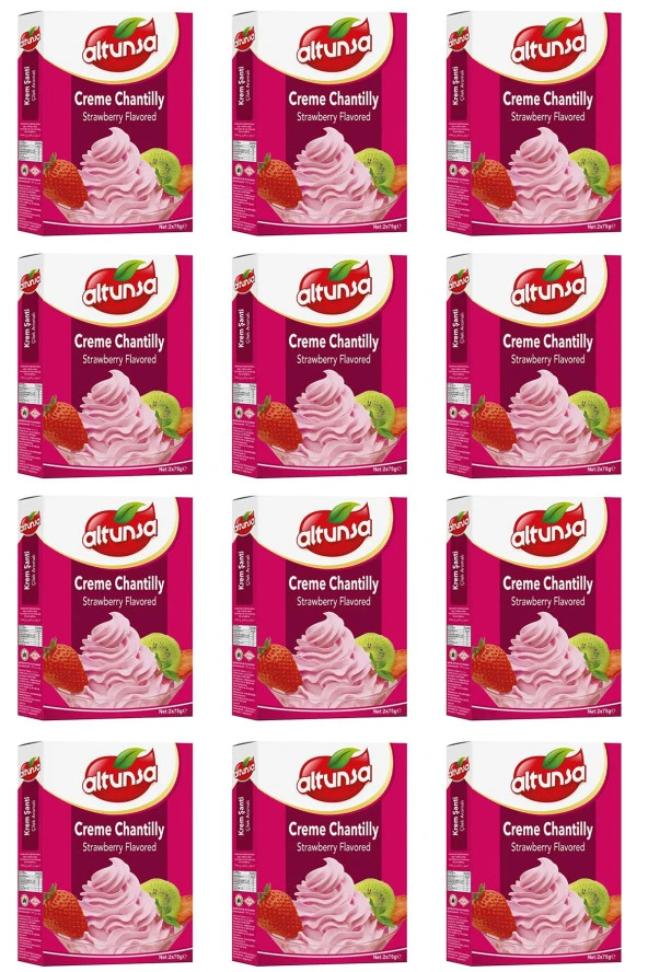 ALTUNSA Çilekli Krem Şanti 150 Gr X 12 Adet ürün görseli 1