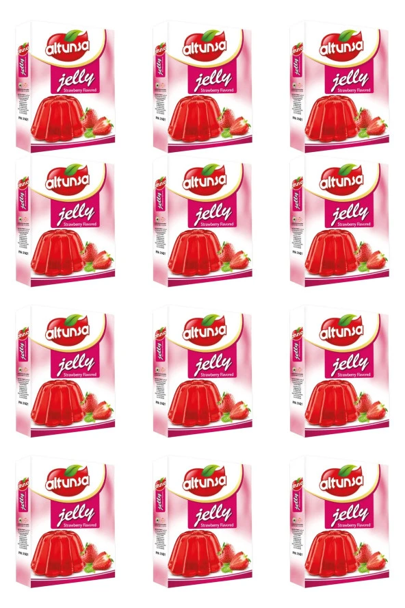 ALTUNSA Jel Çilek Aromalı 85 Gr X 12 Adet ürün görseli 1