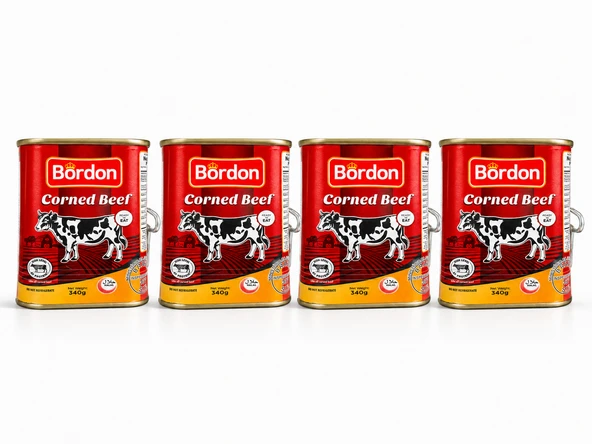 CORNED BEEF MEAT 320 gr X 4ADET - Resim 4