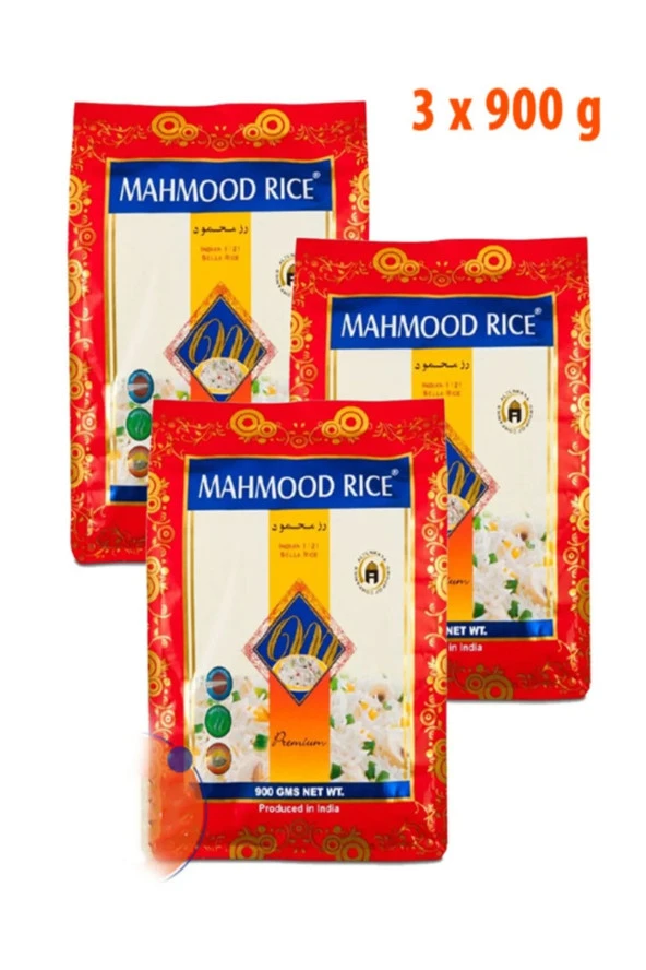 MAHMOOD RICE Basmati 1121 Pirinç 900 Gr X 3 Adet ürün görseli 1