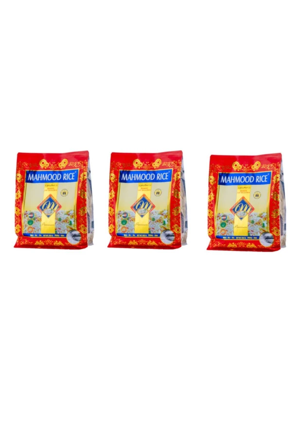 MAHMOOD RICE Basmati 1121 Pirinç 900 Gr X 3 Adet ürün görseli 1