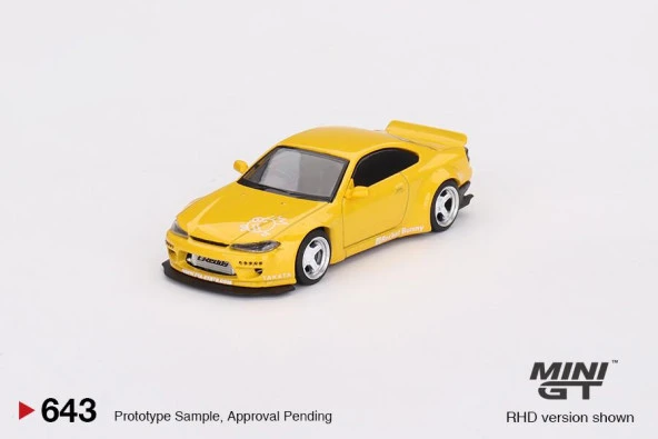 Mini GT Nissan Silvia (S15) Rocket Bunny Bronze Yellow 643 ürün görseli 1