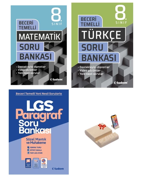 LGS 8. Sınıf Beceri Temelli Soru Bankası Matematik Türkçe ve Paragraf 3lü Set ürün görseli 1