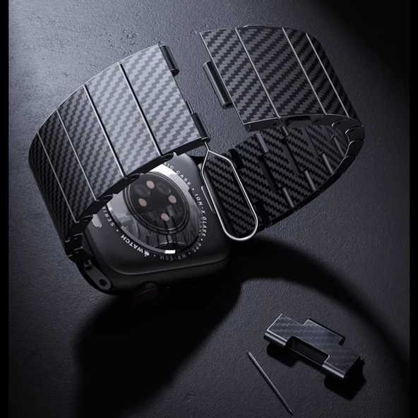 Watch 44mm KRD-90 600D Karbon Fiber Kordon - Resim 3