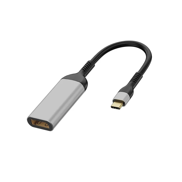 QG07 8K 60 Hz Görüntü Kalitesi Type-C to Display Port Dönüştürücü 15cm ürün görseli 1