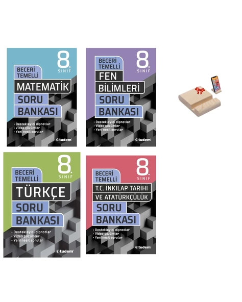 LGS 8. Sınıf Beceri Temelli Soru Bankası Matematik Fen Türkçe ve İnkılap 4lü Set ürün görseli 1