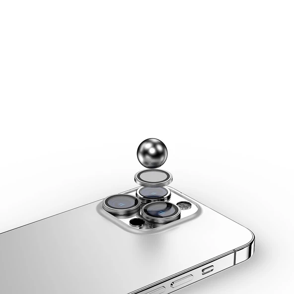 iPhone 15 Pro Max CL-13 Kamera Lens Koruyucu - Resim 2
