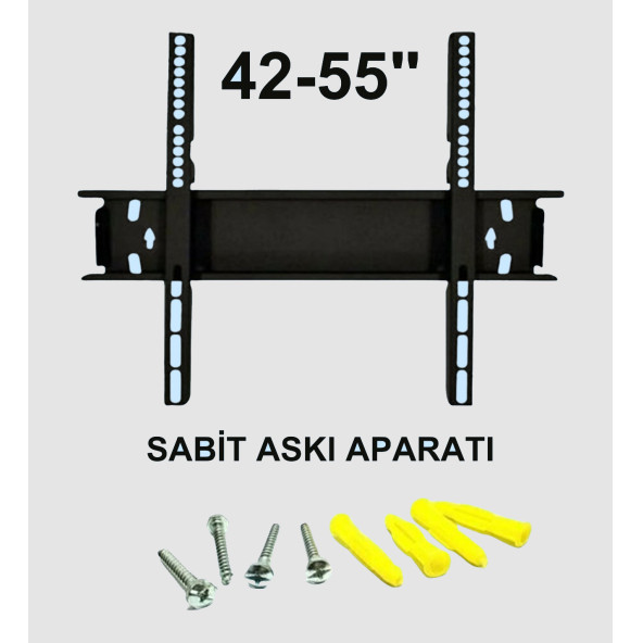 E-SAT 42'' 55'' 106-128 EKRAN ÜNİVERSAL SABİT ASKI APARATI ürün görseli 1