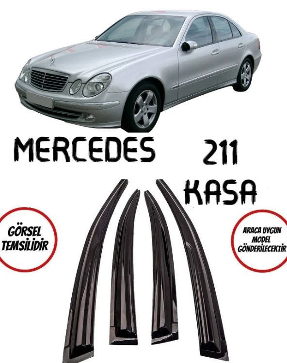 Mercedes E Serisi W211 Kasa Cam Rüzgarlığı 2001-2008 ürün görseli 1