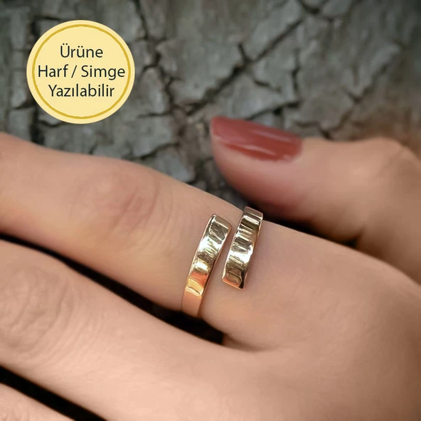 14k Altın Sade Eklem Yüzük ürün görseli 1