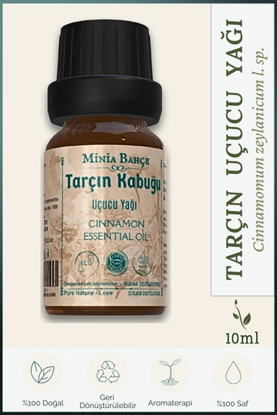 Tarçın Kabuğu Yağı, %100 Saf ve Doğal,  10ml ürün görseli 1