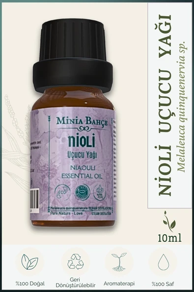 Nioli Uçucu Yağı (Niaouli Essential Oil) Sertifikalı, %100 Saf, 10ml ürün görseli 1