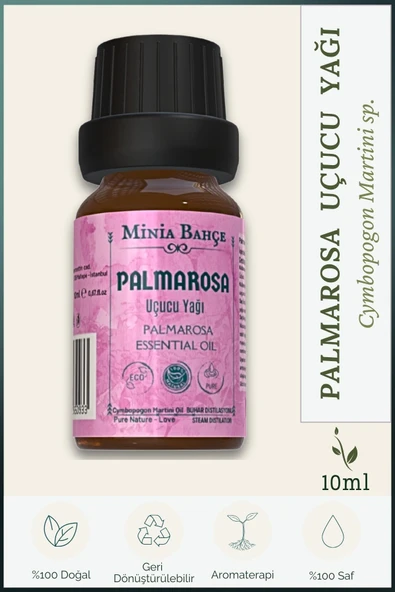 Palmarosa Uçucu Yağı , %100 Saf, 10ml ürün görseli 1