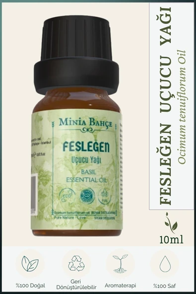 Fesleğen Uçucu Yağı, %100 Doğal ve Saf, 10 Ml ürün görseli 1