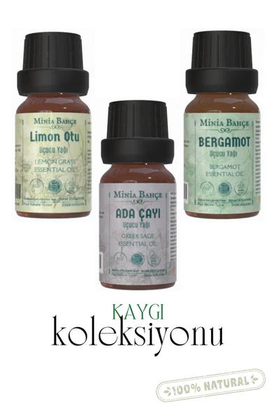 Limon Otu Yağı 10ml Bergamot Yağı 10ml Adaçayı Yağı 10ml ürün görseli 1
