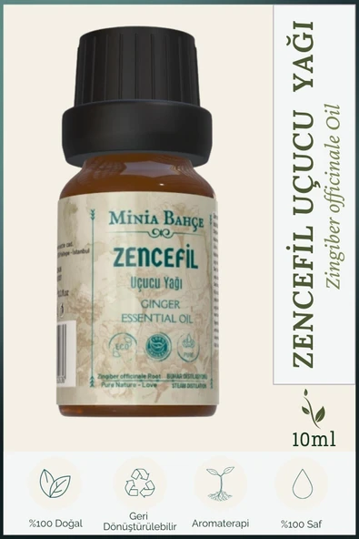 Zencefil Uçucu Yağı, %100 Saf, 10ml ürün görseli 1